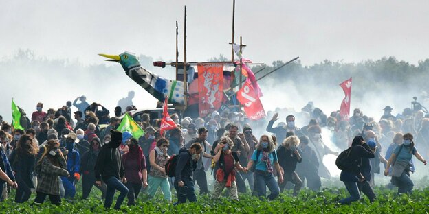 Verletzte bei Demo gegen Wasserbecken in Frankreich