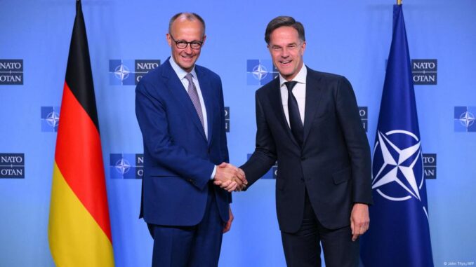 Friedrich Merz (links) mit NATO-Generalsekretär Mark Rutte